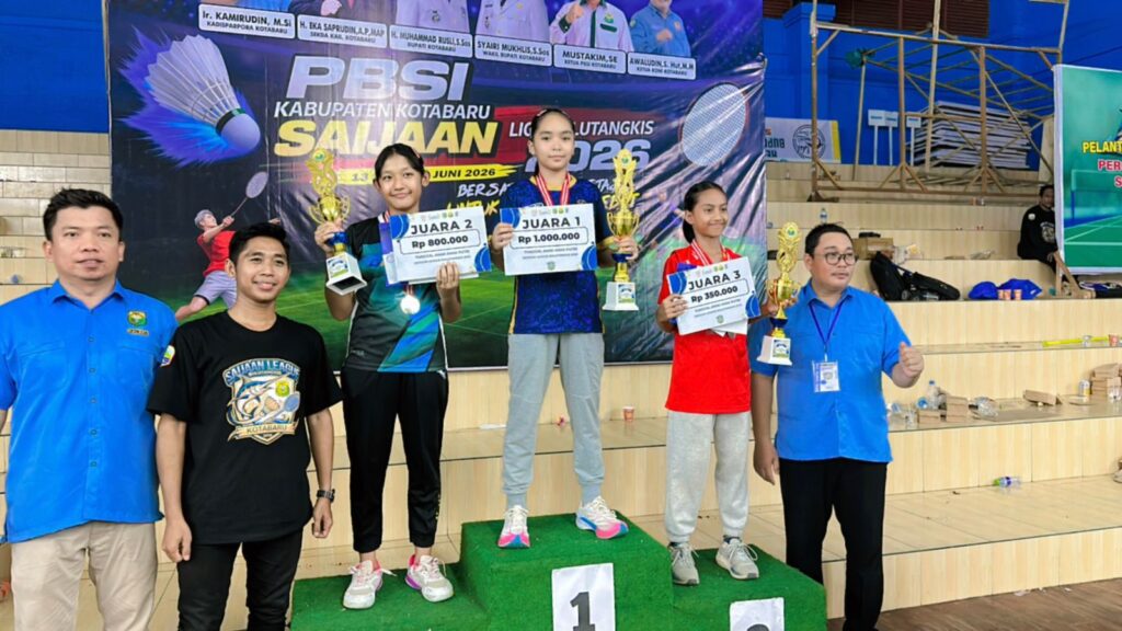 Atlet Muda Tanah Bumbu Ukir Prestasi, Riska Humairah Safitri Raih Juara 1 Saijaan League Bulutangkis 2026