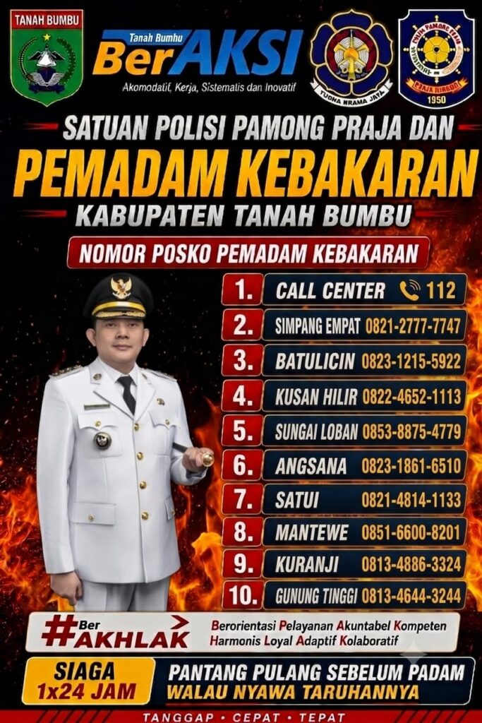 Kebakaran di Tanah Bumbu Tembus 128 Kejadian hingga Agustus 2026