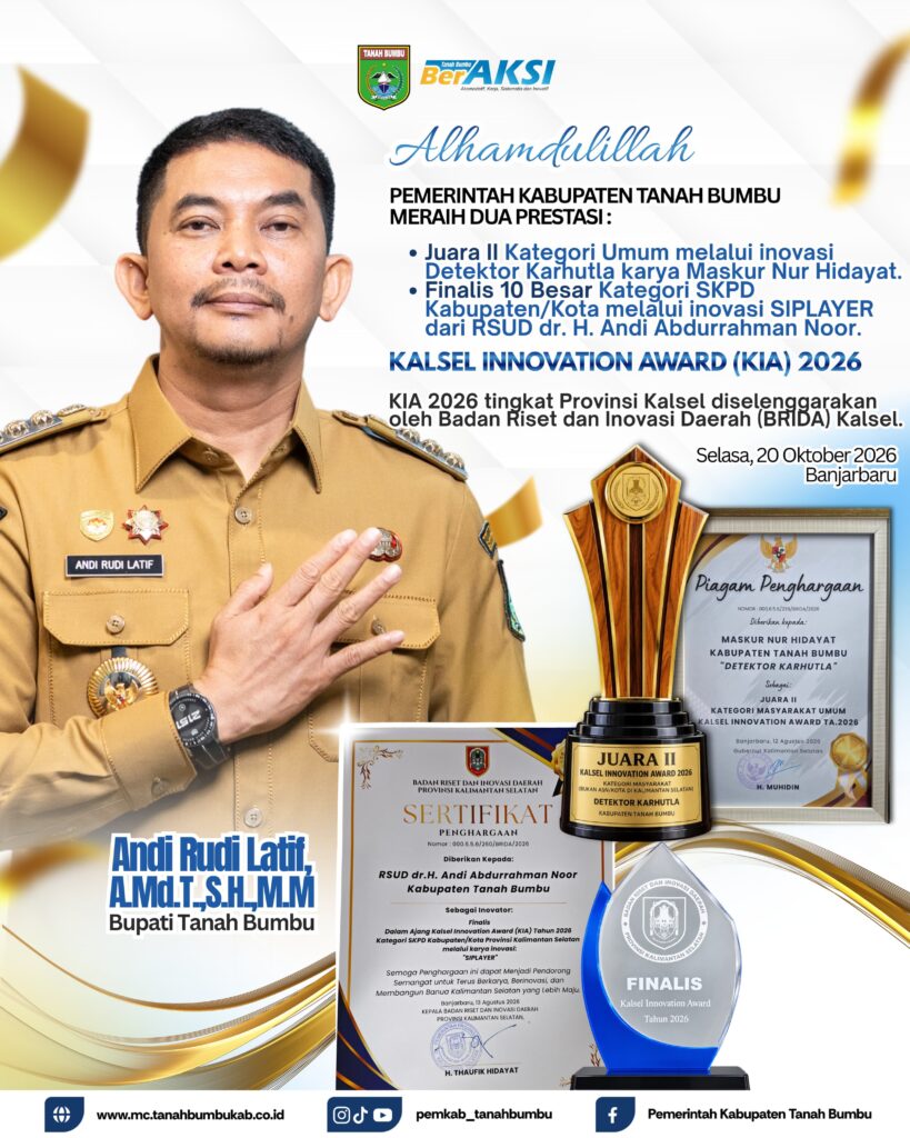 Tanah Bumbu Raih Dua Capaian di Kalsel Innovation Award 2026